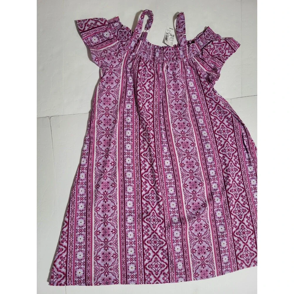 (#5) Children’s Place Multicolor Dress Girls XL( 14) Short Sleeve - Picture 2 of 7
